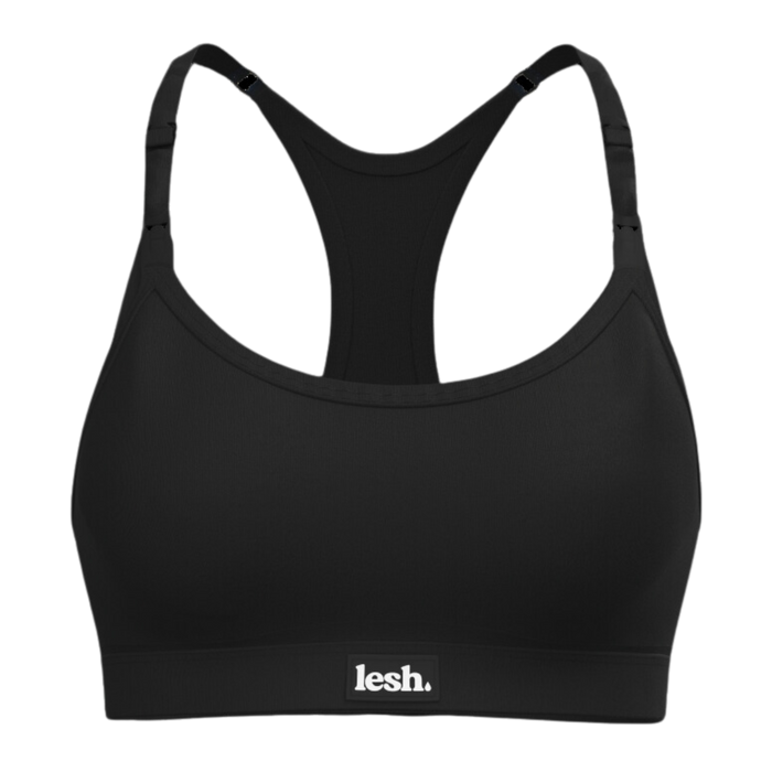 Absorbent leakproof nursing bra with clips in a soft and comfortable bamboo material for breastfeeding mums.